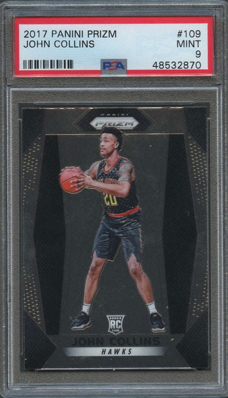 2017 Panini Prizm #109 John Collins Prizm PSA 9 Mint RC