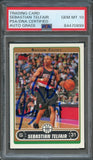 2006-07 Topps #14 Sebastian Telfair Signed Card AUTO 10 PSA/DNA Slabbed Boston Celtics