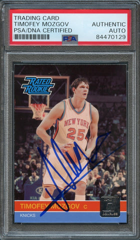 2010-11 Donruss Rated Rookie #262 Timofey Mozgov Signed AUTO PSA Slabbed RC Knicks