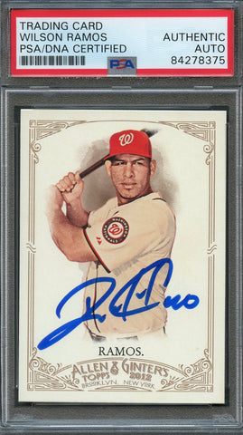 2012 Topps Allen & Ginter #149 Wilson Ramos Signed Card PSA Slabbed Auto Nationals