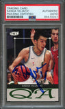 2004 SAGE Hit #Q8 Sasha Vujacic Signed Card AUTO PSA Slabbed