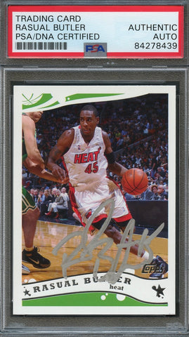 2005 Topps #111 Rasual Butler Signed Card AUTO PSA Slabbed Heat