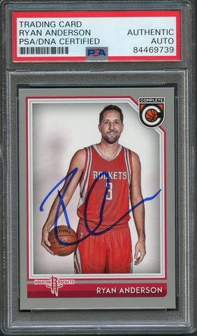 2016-17 Panini Complete #290 Ryan Anderson Signed Card AUTO PSA Slabbed Rockets
