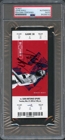 John Wall Signed Ticket Stub PSA/DNA Slabbed Autographed Washington Wizards