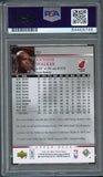 2007-08 Upper Deck #157 Antoine Walker Signed Card AUTO PSA Slabbed Heat