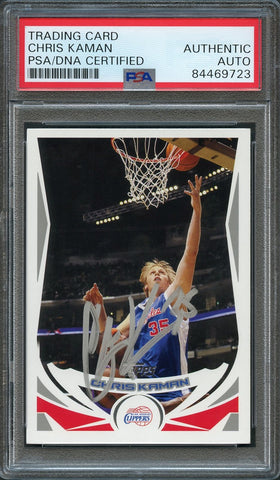 2004-05 Topps #168 Chris Kaman Signed Card AUTO PSA Slabbed Clippers