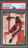 2003-04 Fleer Genuine #84 Elton Brand Signed Card AUTO PSA Slabbed Clippers