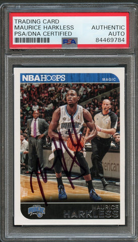 2014-15 NBA HOOPS #34 Maurice Moe Harkless Signed Card AUTO PSA Slabbed Magic