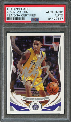 2004-05 Topps #246 Kevin Martin Signed Card AUTO PSA Slabbed RC