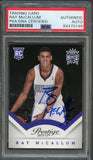 2013-14 Panini Prestige #193 Ray McCallum Signed Card PSA Slabbed RC Kings