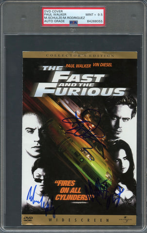 Paul Walker Signed DVD Cover PSA/DNA Encapsulated Auto Grade 10 Fast & Furious