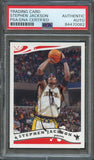 2005-06 Topps #66 Stephen Jackson Signed Card AUTO PSA Slabbed Pacers
