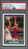 2006-07 Topps #170 Tyson Chandler Signed Card AUTO PSA Slabbed Hornets