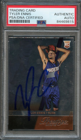 2014-15 Panini Prestige #176 Tyler Ennis Signed Rookie Card AUTO PSA Slabbed RC Suns