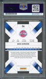 2009-10 Panini Threads #36 Ben Gordon Signed Card AUTO PSA Slabbed Pistons