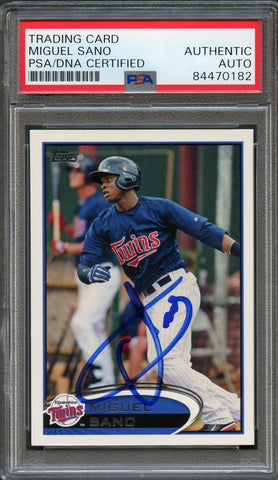 2012 Topps Pro Debut #64 Miguel Sano Signed Card PSA Auto Slabbed Auto Twins