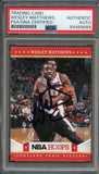 2012-13 NBA Hoops #126 Wesley Matthews Signed Card AUTO PSA Slabbed