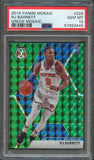 2019-20 PANINI MOSAIC GREEN #229 RJ BARRETT PSA 10 RC Knicks