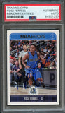 2017 NBA Hoops #126 Yogi Ferrell Signed Card AUTO PSA Slabbed Mavericks