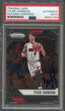 2016-17 Panini Prizm #85 Tyler Johnson Signed Card AUTO PSA Slabbed Heat