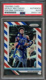 2018-19 Prizm Red White & Blue #290 Wesley Matthews Signed Card AUTO PSA Slabbed Mavericks