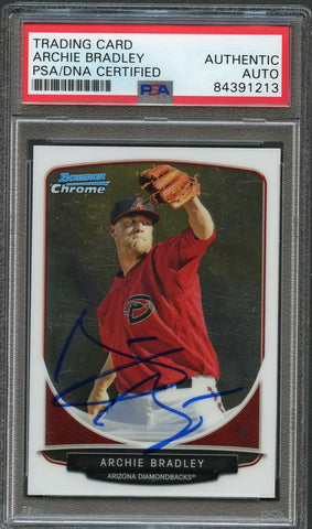 2013 Bowman Draft Chrome #TP30 Archie Bradley Signed Card PSA Slabbed Auto Rookie RC Dbacks