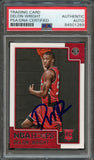 2015-16 NBA Hoops #292 Delon Wright Signed Card AUTO PSA Slabbed RC Raptors