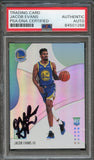 2018-19 Panini Status #121 Jacob Evans Signed Rookie Card AUTO PSA Slabbed RC Warriors