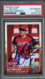 2015 Topps Update #US186A AJ Pollock Signed Card PSA/DNA Slabbed AUTO Diamondbacks