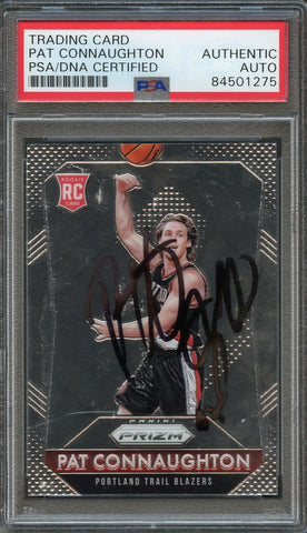 2015-16 PANINI PRIZM #333 Pat Connaughton Signed Rookie Card AUTO PSA Slabbed RC Blazers