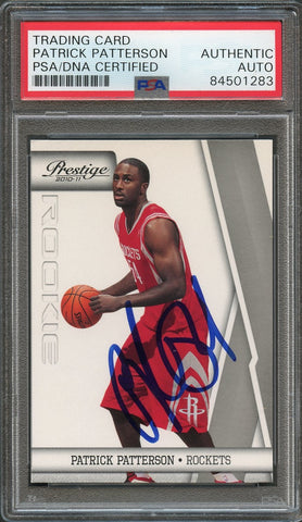 2010-11 Panini Prestige #164 Patrick Patterson Signed Card AUTO PSA Slabbed RC Rockets