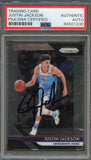 2018-19 Panini Prizm #191 JUSTIN JACKSON Signed Card AUTO PSA Slabbed Kings