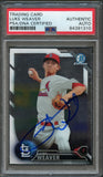 2016 Bowman Chrome #BP141 Luke Weaver Signed Card PSA Slabbed Auto Cardinals