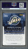 2012-13 Panini Brilliance #194 Derrick Favors Signed Card AUTO PSA Slabbed Jazz