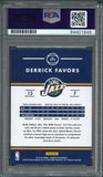 2015-16 Donruss Basketball #171 Derrick Favors Signed Card AUTO PSA Slabbed Jazz