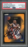 2003-04 Upper Deck Victory #28 Jason Richardson Signed Card AUTO PSA Slabbed Warriors