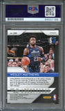 2018-19 Prizm Pink Cracked Ice #290 Wesley Matthews Signed Card AUTO PSA Slabbed Mavericks