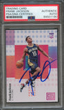 2017-18 Panini Status #147 Frank Jackson Signed Card AUTO PSA Slabbed RC Pelicans