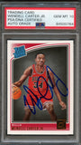 2018-19 Panini Donruss #170 Wendell Carter Jr. Signed Card AUTO 10 PSA Slabbed RC Bulls