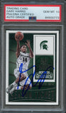 2015-16 Contenders Draft Picks #34 Gary Harris Signed AUTO 10 PSA Slabbed Spartans