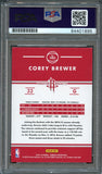 2015-16 Donruss #103 Corey Brewer Signed Card AUTO PSA Slabbed Rockets