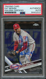 2017 Topps Chrome #196 Pat Neshek Signed Card PSA Slabbed Auto Phillies