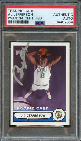 2004-05 Topps Bazooka #195 Al Jefferson Signed Rookie Card AUTO PSA Slabbed RC Celtics
