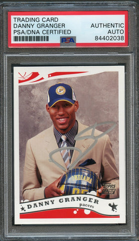 2005-06 Topps #237 Danny Granger Signed Rookie Card AUTO PSA Slabbed RC Pacers