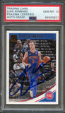 2018-19 Panini Donruss #120 Luke Kennard Signed Card AUTO 10 PSA Slabbed Pistons