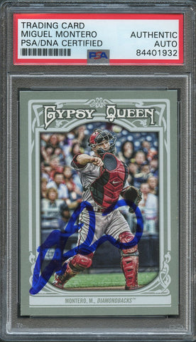 2013 Topps Gypsy Queen #313 Miguel Montero Signed Card PSA Slabbed Auto Dbacks
