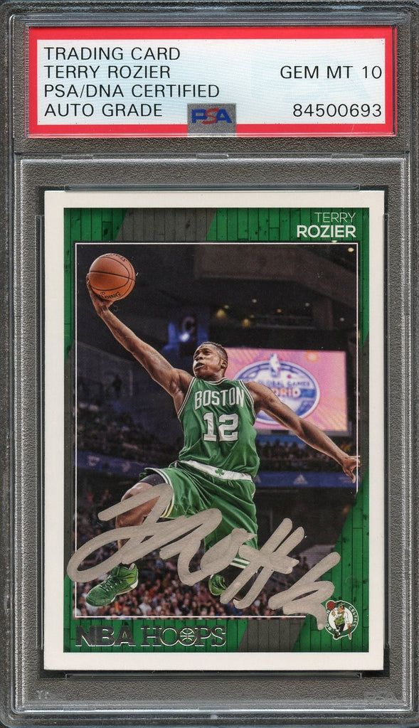 2016-17 NBA Hoops #175 Terry Rozier Signed Card AUTO 10 PSA/DNA