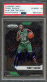 2016-17 Panini Prizm #49 Terry Rozier Signed Card AUTO 10 PSA/DNA Slabbed Celtics