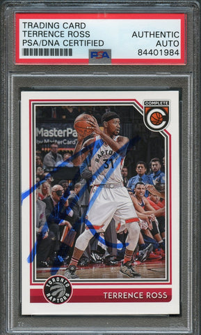 2016-17 Panini Complete #285 Terrence Ross Signed Card AUTO PSA Slabbed Raptors