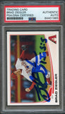 2013 Topps #169 Brad Ziegler Signed Card PSA Slabbed Auto Diamondbacks